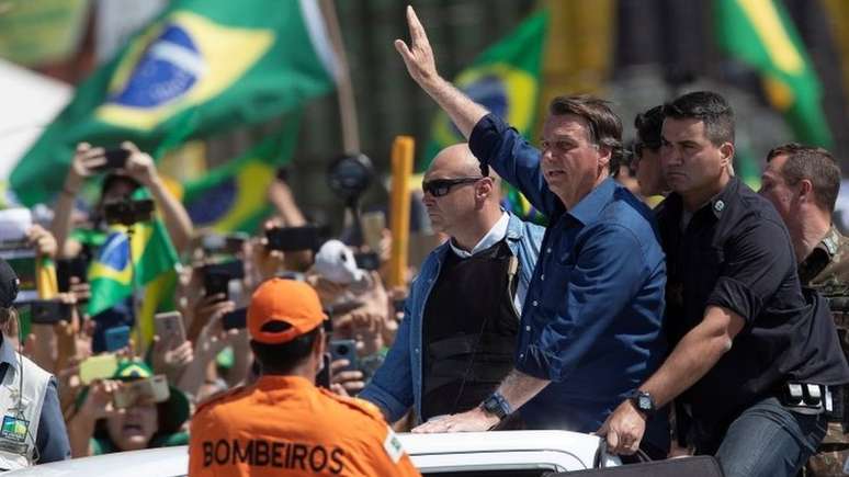 Durante protestos, Bolsonaro fez ameaças ao Supremo Tribunal Federal