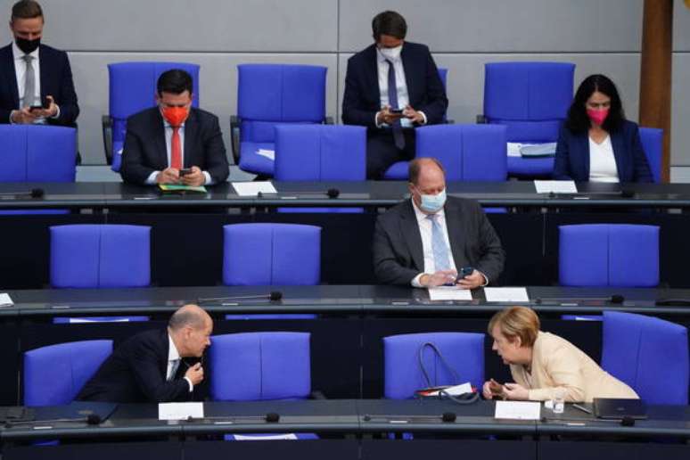 Sessão no Parlamento da Alemanha