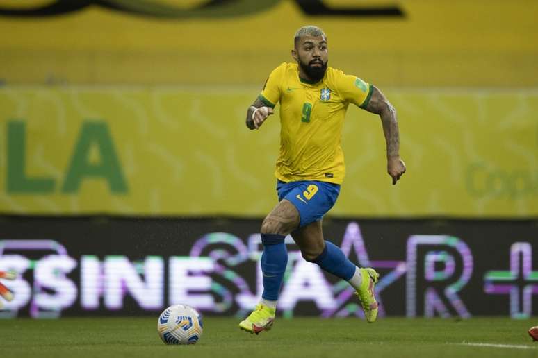 Gabigol não deixou a sua marca na partida do Brasil contra o Peru (Foto: Lucas Figueiredo/CBF)