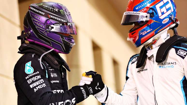 Lewis Hamilton saudou seu novo companheiro de equipe, George Russell 