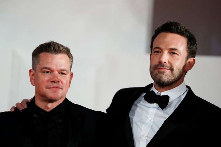 Matt Damon e Ben Affleck. Veneza, It&aacute;lia, 10/09/2021. REUTERS/Yara Nardi 