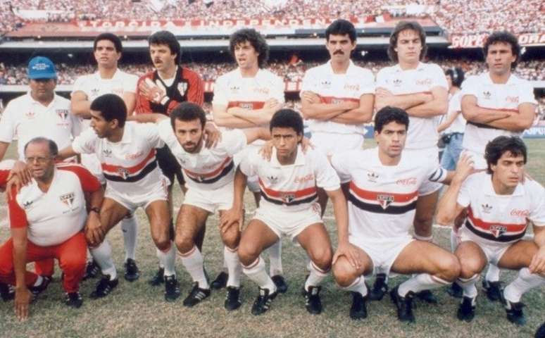 Time campeão paulista de 1989 com Ricardo Rocha (Foto: Arquivo Histórico do São Paulo FC )