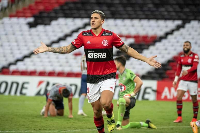 Pedro deve ser titular na partida contra o Palmeiras (Foto: Alexandre Vidal/Flamengo)