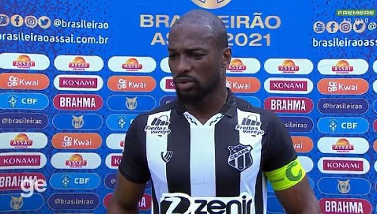Luiz Otávio elogiou o técnico Tiago Nunes (Reprodução: Premiere)