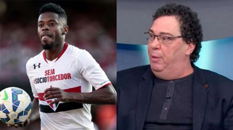 Michel Bastos criticou fala de Casagrande durante o 'Globo Esporte/SP' (Montagem LANCE!)