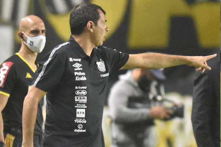 O técnico Fábio Carille fez sua estreia no comando do Santos na partida contra o Bahia (Foto: Ivan Storti/Santos FC)