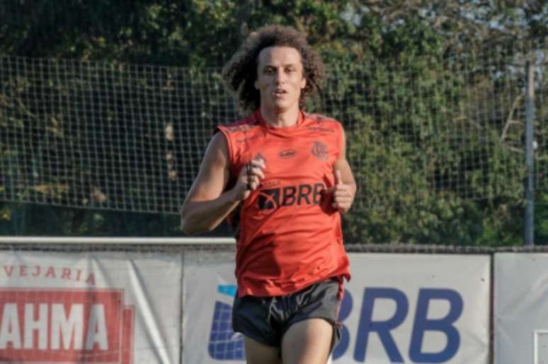 David Luiz já treina pelo Flamengo (Foto: Marcelo Cortes/Flamengo)