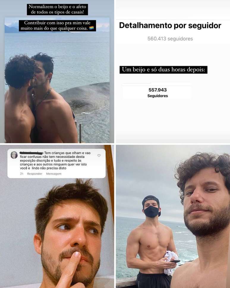 Igor Cosso expõe homofobia no Instagram