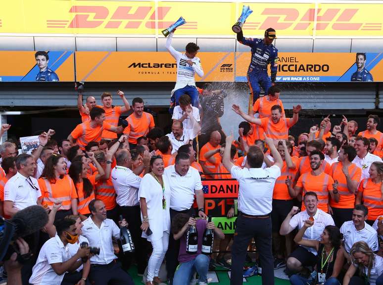 A McLaren viveu um dia de glória no GP da Itália 