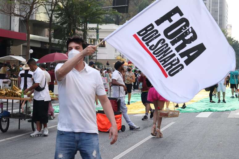 Protesto contra o presidente Jair Bolsonaro na Avenida Paulista