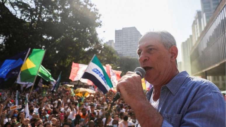 Antigo crítico do MBL, Ciro Gomes discursou no ato deste domingo da Avenida Paulista