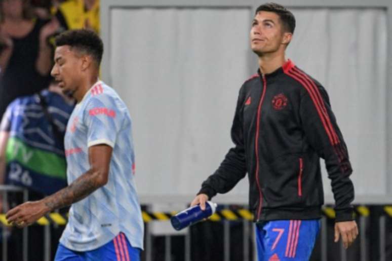 Lingard entrou no lugar de CR7 (Foto: SEBASTIEN BOZON / AFP)