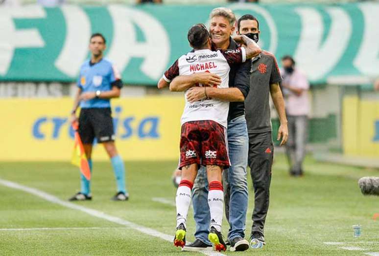Michael jogou todos os jogos sob o comando do técnico Renato Gaúcho (Foto: Marcelo Cortes/Flamengo)