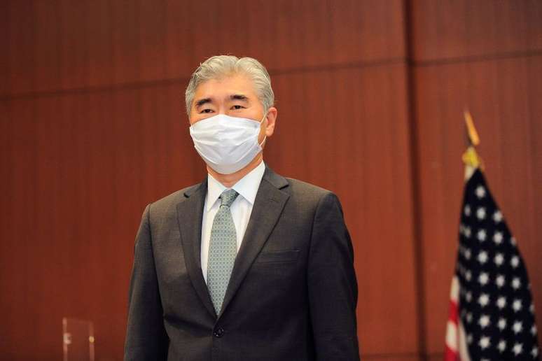 Enviado especial dos EUA para a Coreia do Norte, Sung Kim, antes de reuni&atilde;o em T&oacute;quio
14/09/2021 David Mareuil/Pool via REUTERS