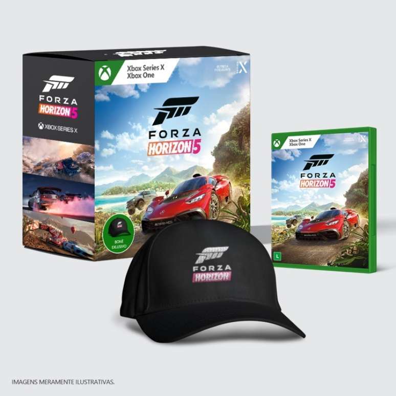 Edição brasileira de Forza Horizon 5 inclui boné do jogo