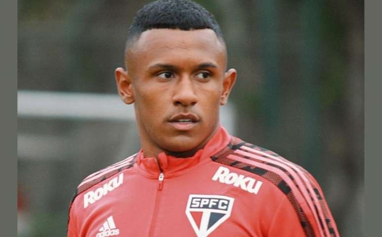 Marquinhos durante treino do São Paulo (Foto: Erico Leonan / saopaulofc)