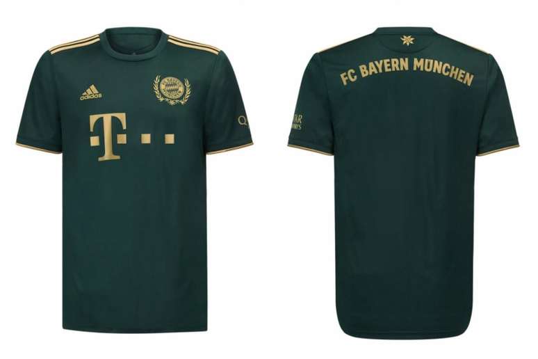 Nova camisa do Bayern de Munique será verde com detalhes em dourado (Foto: Divulgação)