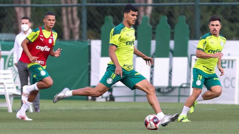 Danilo segue fora de treinamento na Academia de Futebol (Foto: Cesar Greco/Palmeiras)