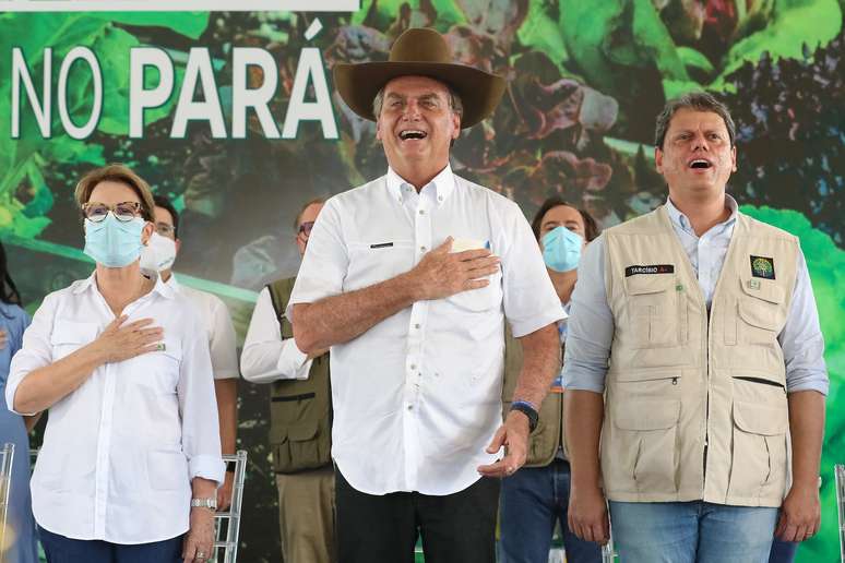 Presidente Jair Bolsonaro durante Entrega de Títulos de Propriedade Rural