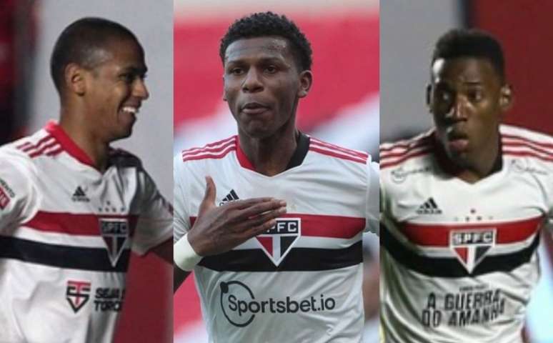 Bruno Alves, Arboleda e Léo são opções para a zaga são-paulina (Fotos: Rubens Chiri/saopaulofc.net)