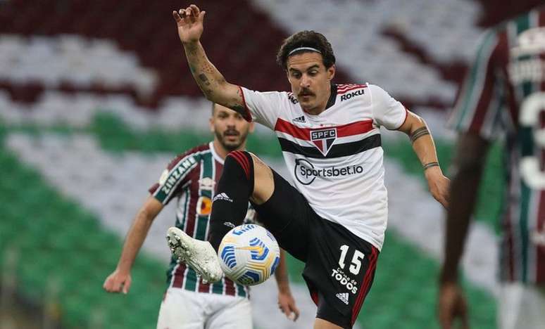 Gabriel falou sobre atual momento do São Paulo e adaptação ao time (Foto: Rubens Chiri/saopaulofc.net)