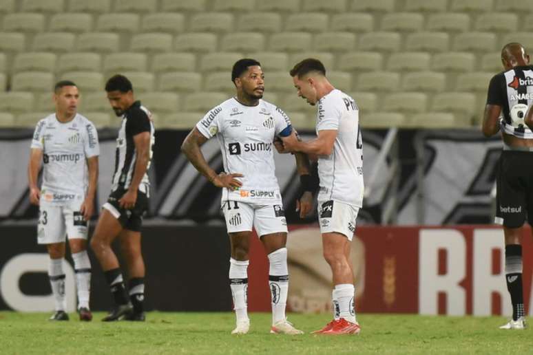 Ataque do Santos não vive boa fase e ainda não fez gols desde a chegada de Carille (Ivan Storti/Santos FC)