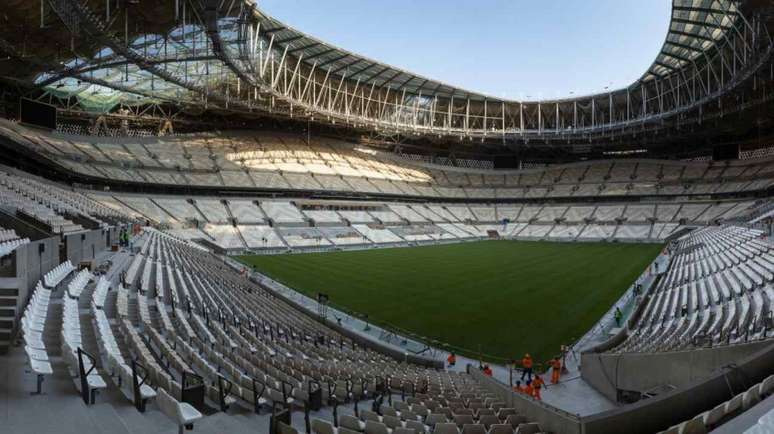 Estádio Lusail está perto de ter suas obras finalizadas (Foto: Divulgação)