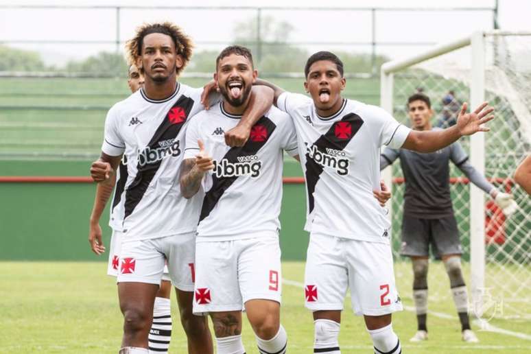 Equipe sub-20 do Vasco goleou o Ceará por 4a 0 e voltaram ao G8 do Brasileirão (Foto: Vitor Brügger/Vasco)