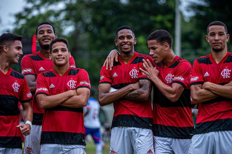 O Flamengo venceu mais uma pelo Brasileirão sub-20 (Foto: Paula Reis/Flamengo)