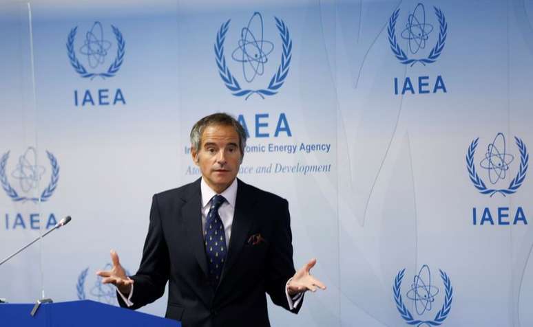 Diretor-geral da Agência Internacional de Energia Atômica (AIEA), Rafael Grossi, durante entrevista coletiva na sede da entidade em Viena
13/09/2021 REUTERS/Leonhard Foeger