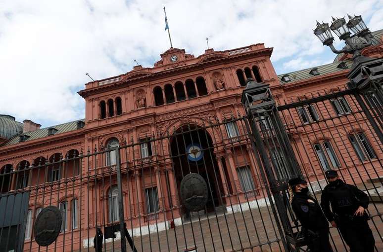Casa Rosada, a sede da Presidência argentina, em Buenos Aires
REUTERS/Agustin Marcarian