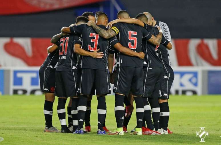 Equipe do Vasco se preparando para a partida (Foto: Rafael Ribeiro/Vasco)