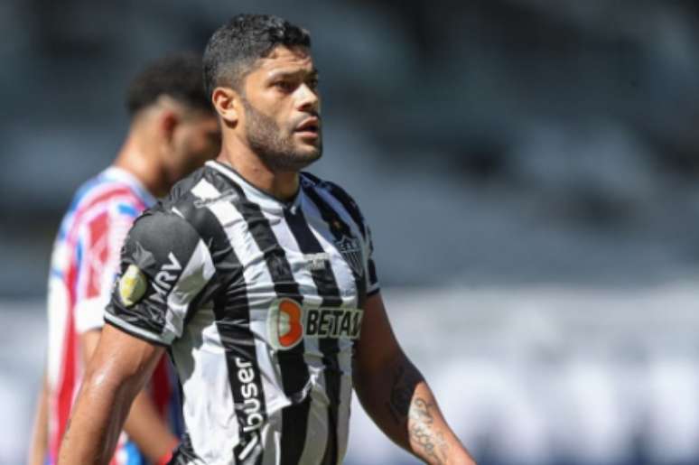 Hulk está pendurado com dois cartões e quer evitar ficar de fora do segundo jogo em BH-(Foto: Pedro Souza / Atlético)