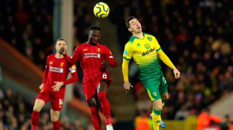 Norwich e Liverpool enfrentam-se pela Copa da Liga Inglesa (Foto: Divulgação / Twitter Liverpool)