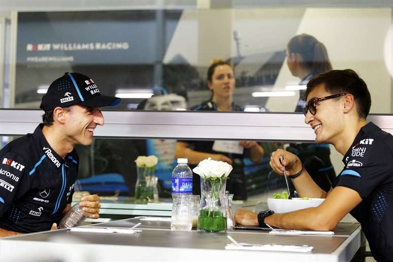 Kubica e Russell nos tempos de Williams 