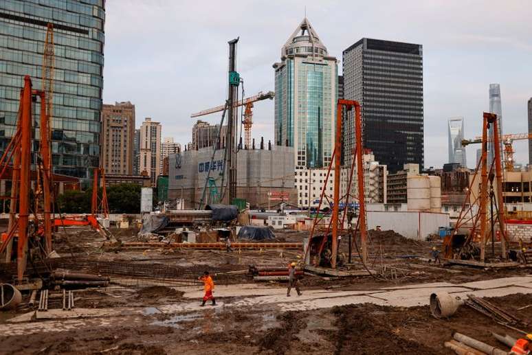Construção em Xangai, China
12/07/2021. 
REUTERS/Aly Song