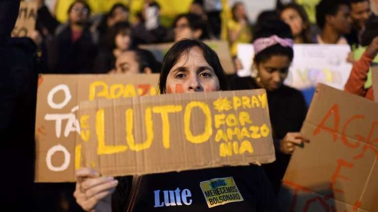 Governo Bolsonaro tem sido alvo de protestos por sua política ambiental