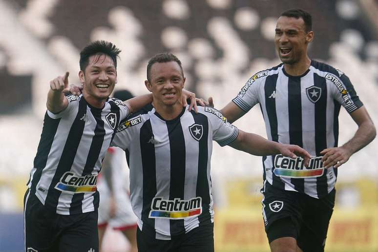 Jogadores do Botafogo comemoram (Foto: Vítor Silva/Botafogo)