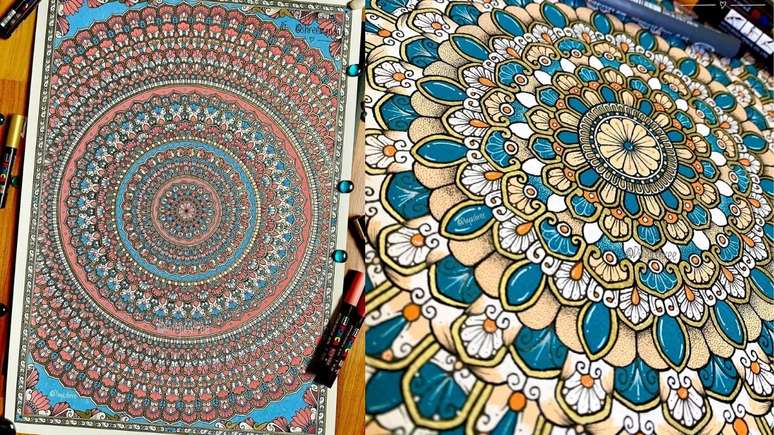 Mandalas vão além de um recurso recreativo, elas podem ajudar a se conectar com si mesmo (a)