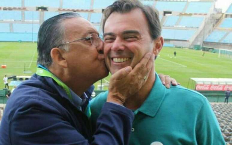 Galvão Bueno e Tino Marcos formaram parceria durante as transmissões da Seleção Brasileira na TV Globo (Foto: Reprodução/Instagram)