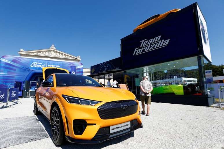 Veículo elétrico Ford Mustang Mach-E GT. 8/9/2021. REUTERS/Michaela Rehle