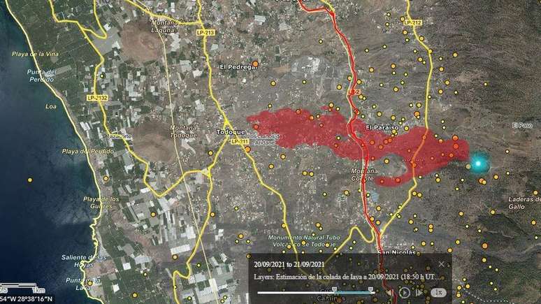 Lava entre os dias 20 e 21 de setembro