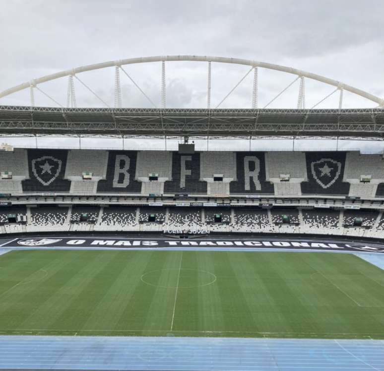 O Botafogo espera contar com a volta da torcida no Nilton Santos no próximo jogo da Série B(Foto: Divulgação/Twitter do Botafogo)