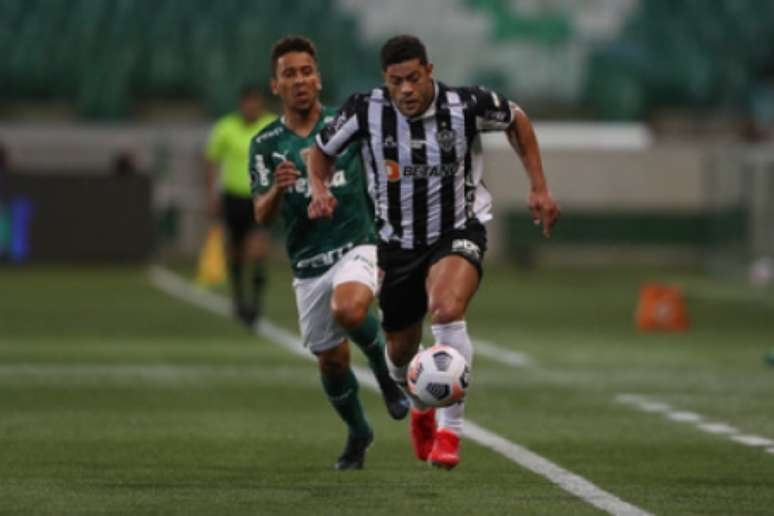 Hulk minimizou ter saído de jogo antes do fim no duelo contra o `Palmeiras-(Pedro Souza/Atlético-MG)