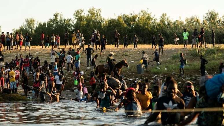 Maioria dos imigrantes detidos na fronteira americana nesta semana era haitiana