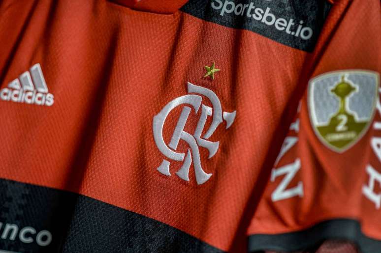 Camisa do Flamengo usada no jogo de ida da semifinal da Libertadores (Foto: Marcelo Cortes/Flamengo)