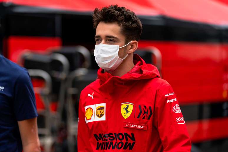 Charles Leclerc se prepara para o GP da Rússia 