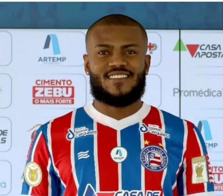 Cirino apresentado ao Bahia (Felipe Alves/Bahia)