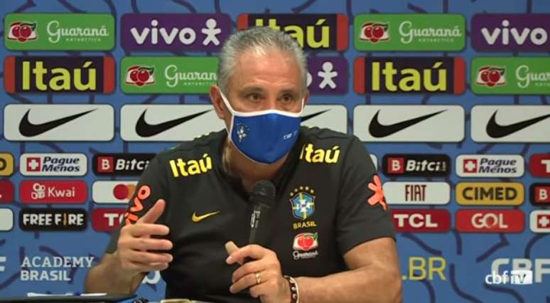 Tite convocou a Seleção Brasileira para as próximas três partidas das Eliminatórias da Copa do Mundo ( Foto: Reprodução / CBF TV)