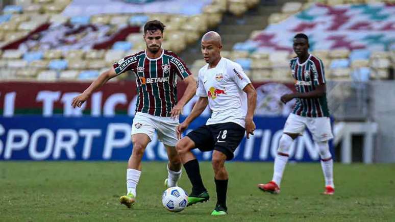 Martinelli entrou no intervalo da partida entre Fluminense e Bragantino (Foto: Lucas Merçon / Fluminense FC)
